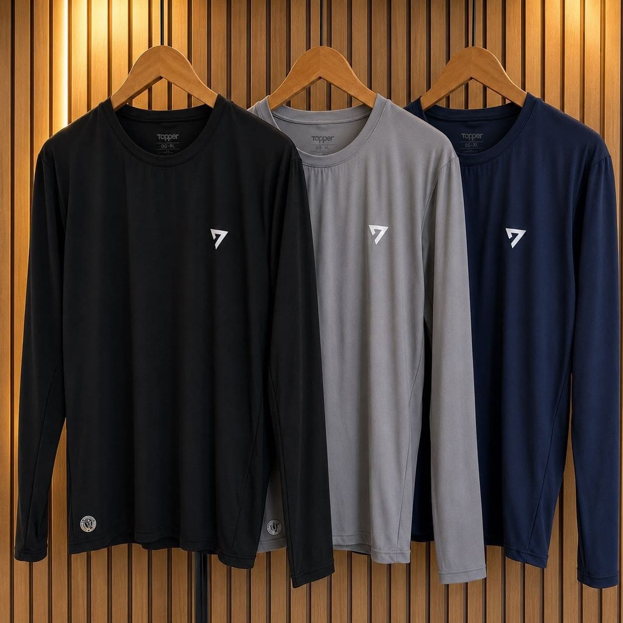 Kit com 3 Camisetas Térmicas Segunda Pele UV50